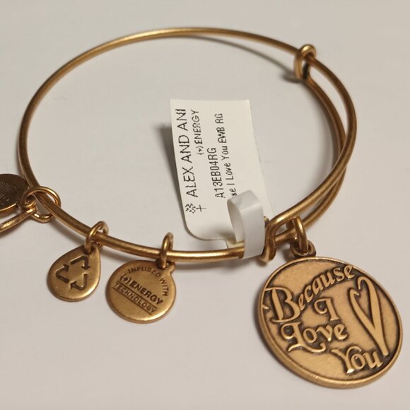 ALEX AND ANI BECAUSE I LOVE YOU BRACELET - Picture 1 of 4